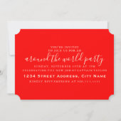 over de hele wereld retro - strepen kaart (Achterkant)