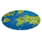 Over de hele wereld snijplank (Hoek)