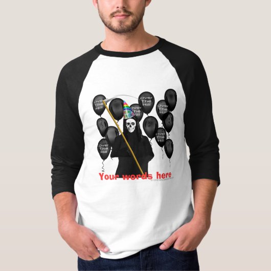 Over de heuvel 1, je woorden hier t-shirt (Voorkant)