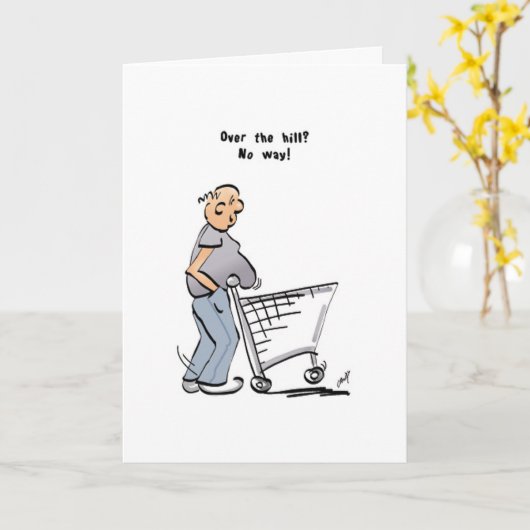 Over de heuvel? Absoluut niet! Kaart (Gele Bloem)