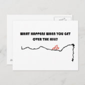 Over de heuvel briefkaart (Voorkant / Achterkant)