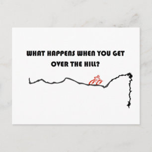 Over de heuvel briefkaart