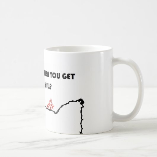 Over de heuvel koffiemok (Rechts)