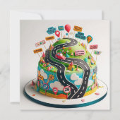 OVER DE HEUVEL LEUKE VERJAARDAGSTAART KAART (Voorkant)