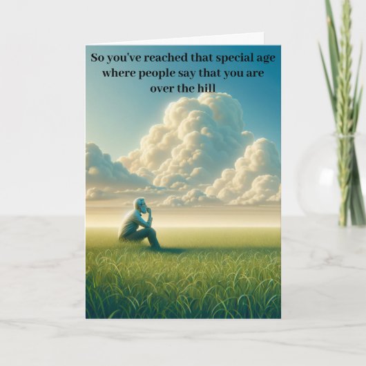 Over de Heuvel of Onder? Feestdagen Kaart (Voorkant)