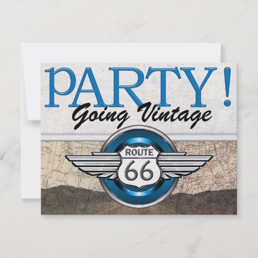 Over de heuvel - Route 66 Kaart (Voorkant)