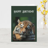 Over de heuvel Serieus Big Cat Nap Kaart (Gele Bloem)