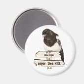 Over de heuvel tekent de oude Humor Magpie Magneet (Voorkant / Achterkant)