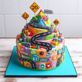 OVER DE HEUVEL VERJAARDAGSTAART KAART