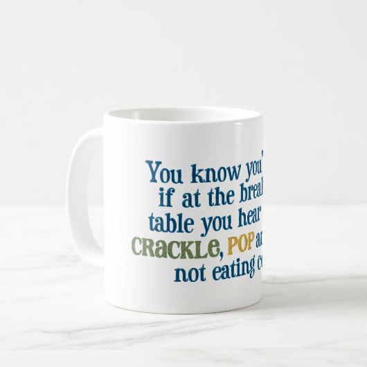 Over de heuvels en pijlen koffiemok (Voorkant links)