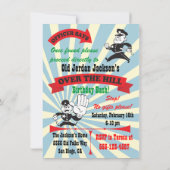 Over de heuvelsnelheidslimiet kopt uitnodiging op  (Achterkant)