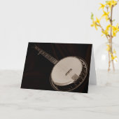 OVER DE HILL BANJO PICKER KAART (Gele Bloem)