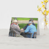 OVER DE HILL BIRTHDAY-KAARTEN VOOR HEM OUDE MANNEN KAART (Gele Bloem)