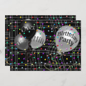 OVER DE HILL - BIRTHDAY - ONDERDEELINVITATIE KAART (Voorkant / Achterkant)