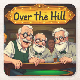 Over de Hill Club Kartonnen Onderzetters