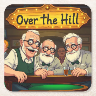 Over de Hill Club Kartonnen Onderzetters