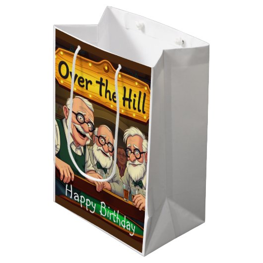 Over de Hill Club Medium Cadeauzakje (Voorkant Gekanteld)