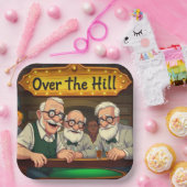 Over de Hill Club Papieren Bordje (Feest)