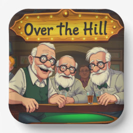 Over de Hill Club Papieren Bordje