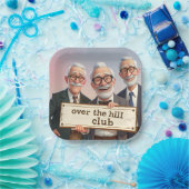 Over de Hill Club Papieren Bordje (Feest)
