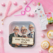 Over de Hill Club Papieren Bordje (Feest)
