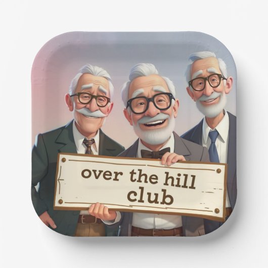 Over de Hill Club Papieren Bordje (Voorkant)