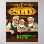 Over de Hill Club Poster (Voorkant)