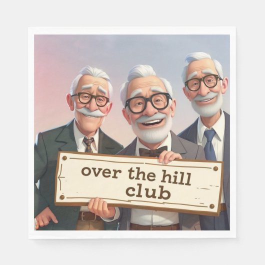 Over de Hill Club Servet (Voorkant)