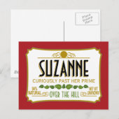 Over de Hill Funny Birthday Party Briefkaart (Voorkant / Achterkant)