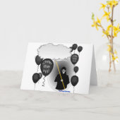 Over de Hill Grim Reaper verjaardag Kaart (Gele Bloem)