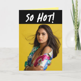 OVER DE HILL HOT GIRL FUNNY BIRTHDAY KAART