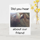 OVER DE HILL-HUMOR VAN TWEE REMHOREN KAART (Gele Bloem)