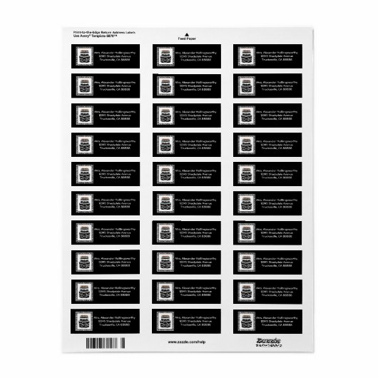 Over de Hill verjaardagstaart Etiket (Full Sheet)