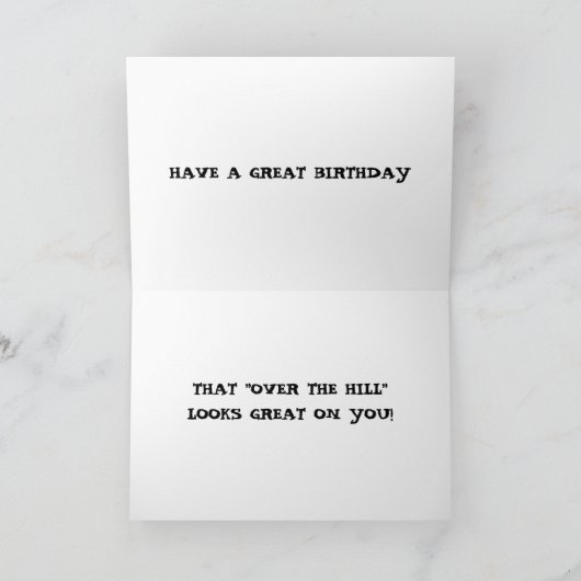 OVER DE HILL ZIET ER GROOT UIT. KAART (Binnen)