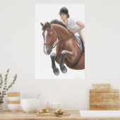 Over de Hurdle Equestrian Print (Keuken)