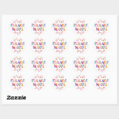 Over de jaren 60 ronde sticker (Vel)