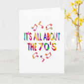 Over de jaren 70 kaart (Gele Bloem)