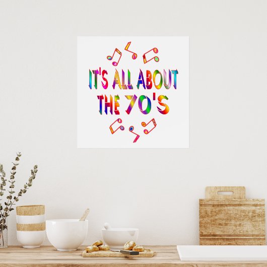 Over de jaren 70 poster (Keuken)