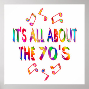 Over de jaren 70 poster