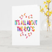 Over de jaren 80 kaart (Gele Bloem)