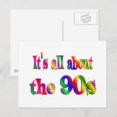 Over de jaren '90 briefkaart (Voorkant / Achterkant)