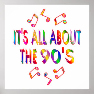 Over de jaren '90 poster