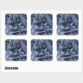 Over de jaren vierkante sticker (Vel)