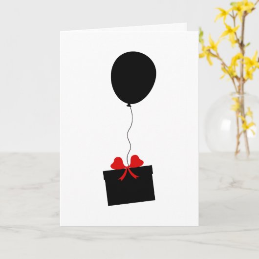 Over de Kaart van de Verjaardag van de Ballon van (Gele Bloem)