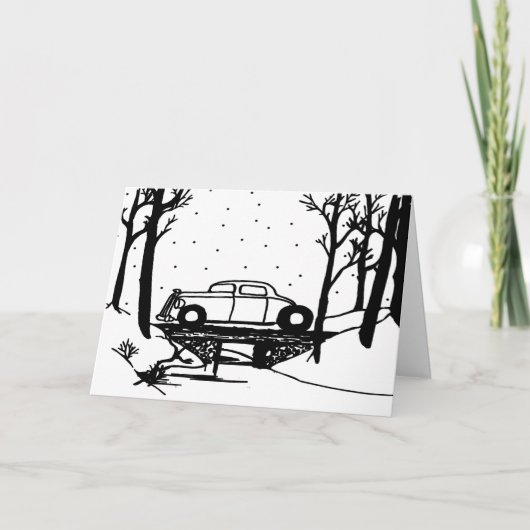 Over de Kerstkaart van de Rivier door Feestdagen Kaart (Voorkant)