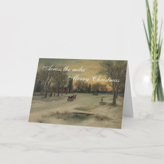Over de kerstkaart van Miles Vintage Feestdagen Kaart (Voorkant)