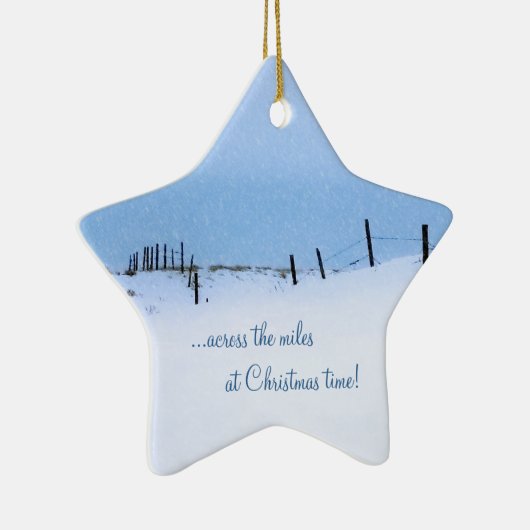 Over de kerstversiering van Miles Keramisch Ornament (Rechts)