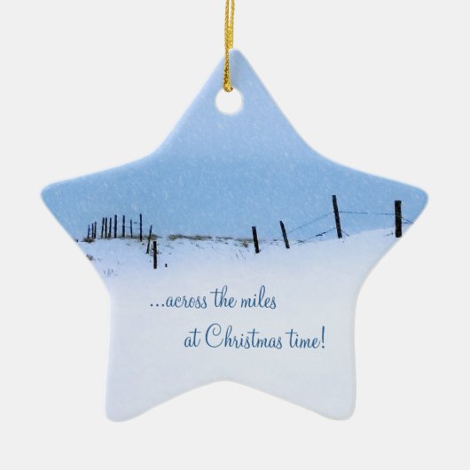 Over de kerstversiering van Miles Keramisch Ornament (Voorkant)