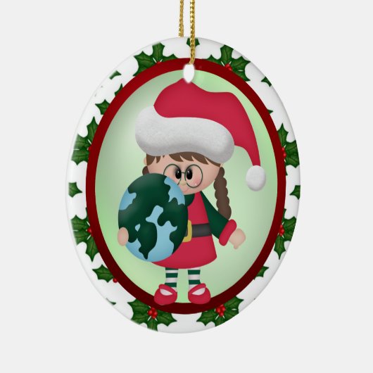 Over de kerstversiering van Miles Keramisch Ornament (Rechts)