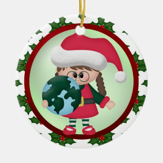 Over de kerstversiering van Miles Keramisch Ornament (Voorkant)